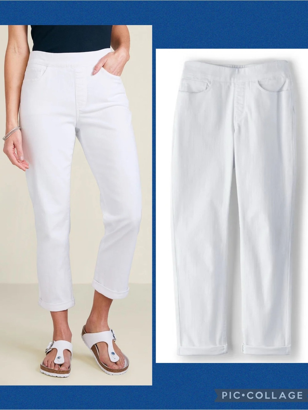 Soft Surroundings The Ultimate Denim Pull-On Crop Pant